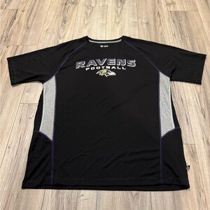 NFL Team Apparel Ravens Black and Purple Shirt Sz XLarge